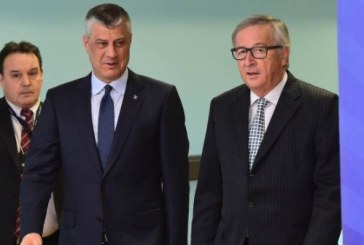 Thaçi merr urim nga Presidenti i Komisionit Europian, Juncker