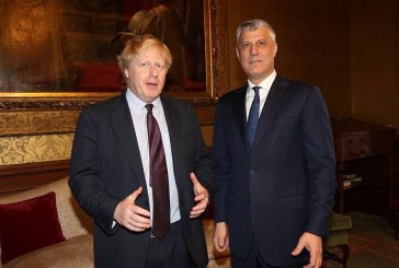 Thaçi takohet me Johnson, bisedojnë për dialogun Kosovë-Serbi