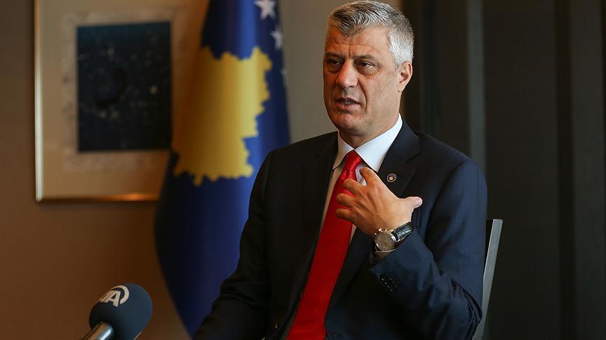 Thaçi në konferencë për media