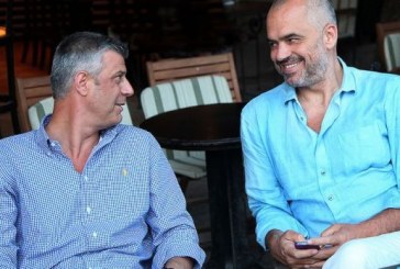 Edi Rama dhe Hashim Thaçi, pinë kafe së bashku në Tiranë