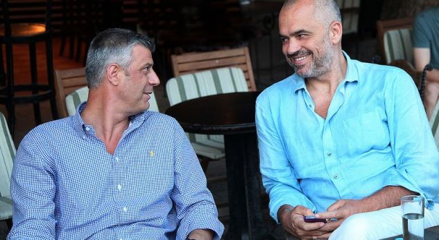 Edi Rama dhe Hashim Thaçi, pinë kafe së bashku në Tiranë