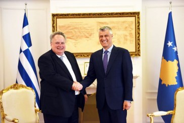 Kotzias në takim me Thaçin: Greqia e mbështet integrimin evropian të Kosovës