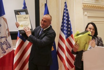 Haradinaj pranoi Certifikatën e Nderit nga Dhoma e Përfaqësuesve të Iowas