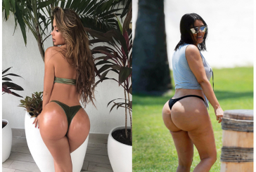 Të pasmet bombastike, Anastasia Kvitko apo Kim Kardashian?