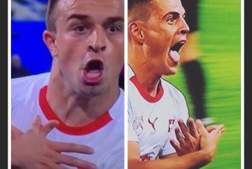 Xhaka dhe Shaqiri bombardojnë Serbinë