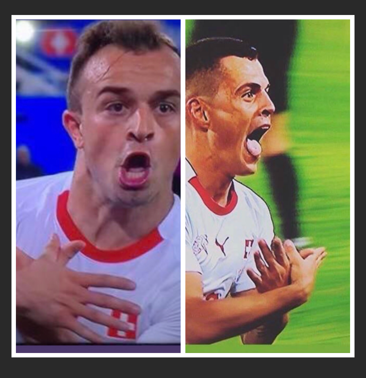 Xhaka dhe Shaqiri bombardojnë Serbinë