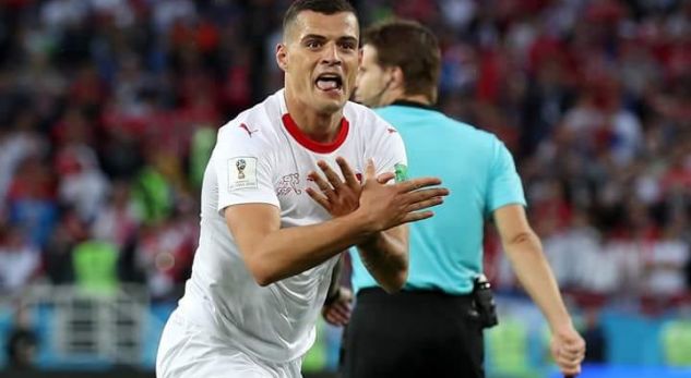 Super Granit Xhaka shënon me shqiponje