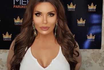 Albërie Hadërgjonaj me fustanin e ri i vizatohet çdo gjë