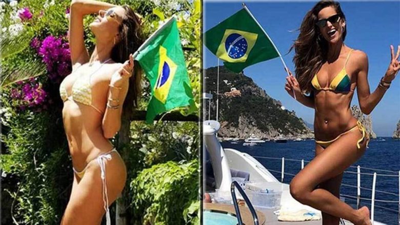 Modelet më të mira braziliane inkurajojnë kombëtaren e tyre në Kupën e Botës