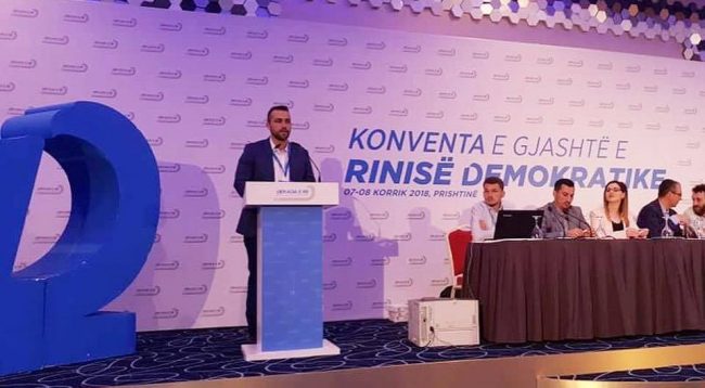 Donjet Bislimi, kryetar i Rinisë Demokratike