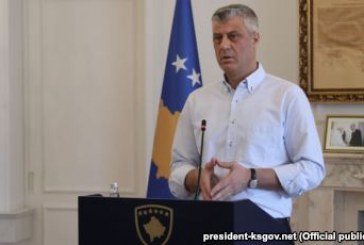 Thaçi: S’ka forcë që na detyron të diskutojmë për ndarjen e Kosovës