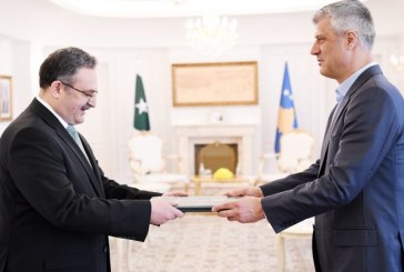 Thaçi pranoi letrat kredenciale nga ambasadori i ri pakistanez