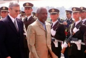 Kofi Annan kishte vizituar kampin e kosovarëve në Kukës në ditët e vështira të vitit 1999