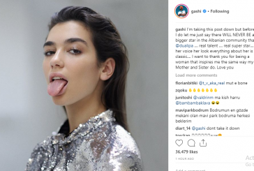 Gashi: Faleminderit Dua Lipa që më frymëzon si nëna dhe motra ime, të dua
