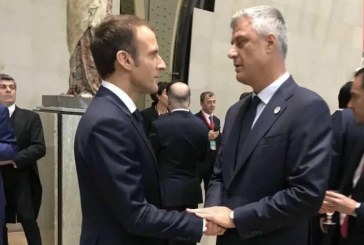 Thaçi falënderon Macronin për pritjen miqësore
