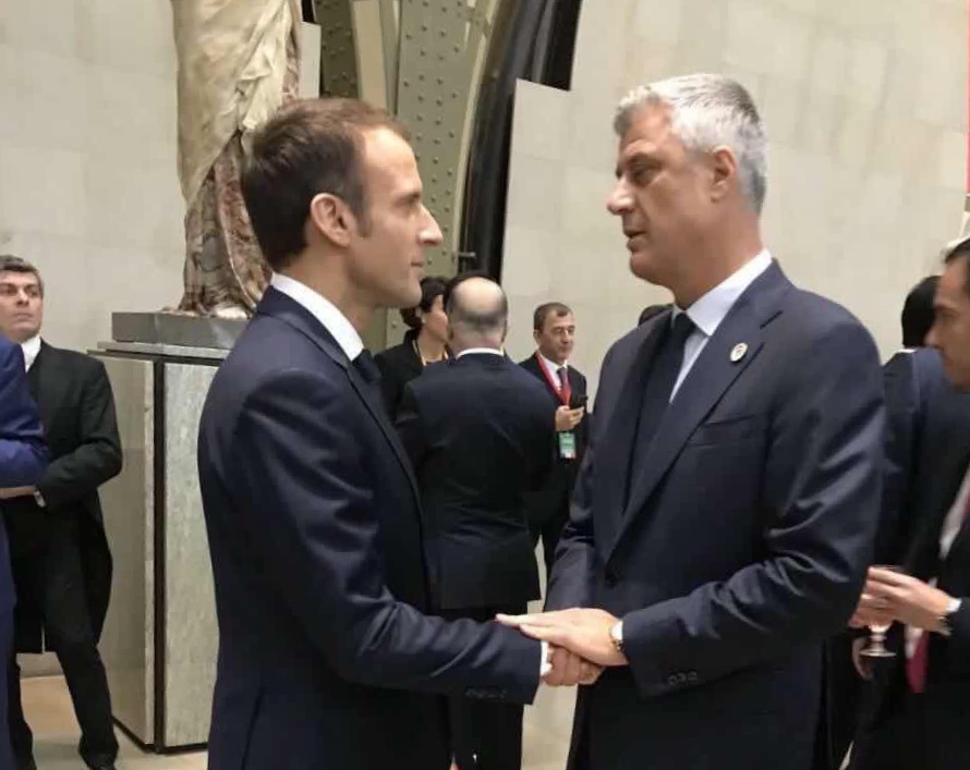 Thaçi falënderon Macronin për pritjen miqësore