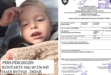 Emiron Bytyçi 3 vjeçar i diagnostifikuar me tumor ne tru kërkon ndihmën tuaj