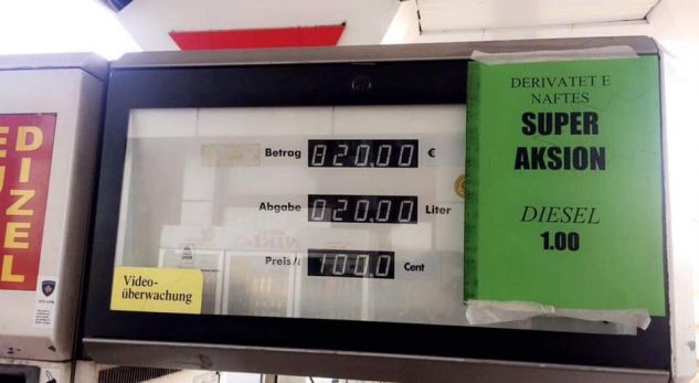Konfirmohet se çmimi i naftës është fryrë, në Gjakovë shitet 1 euro