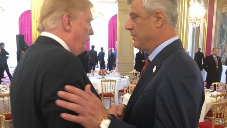 Presidenti Trump përfshihet në dialog, mbështet Thaçin për marrëveshje historike