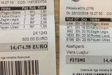 Shqiptari luan tiketë me 1200 euro, fiton 29,000