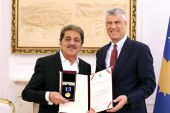 Thaçi dekoron Sabri Fejzullahun me Medaljen Presidenciale të Meritave