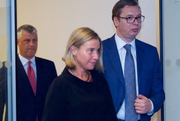 Diskutime për dialogun edhe në Tiranë, takohen Thaçi, Vuçiq dhe Mogherini