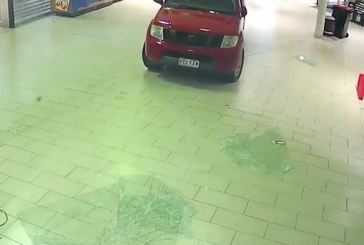 Dalin pamjet, një grupë me veturë, grabisin bankomatin në bankë