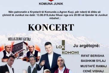 Mbahet koncert për nder të ditës së çlirimit të Junikut
