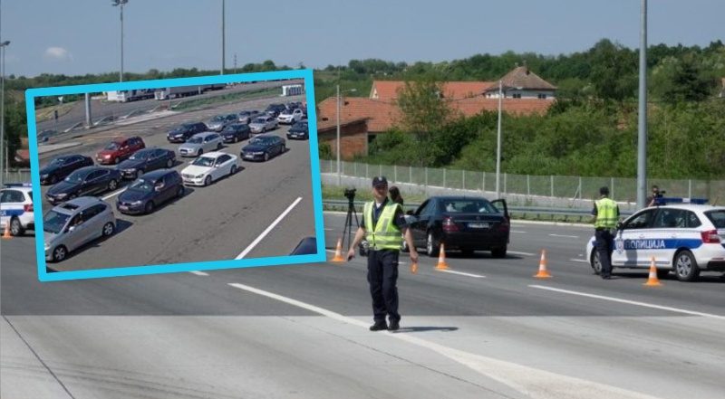 Në Serbi po qarkullon kjo veturë e policisë serbe, provokon kosovarët për të rënë në dënime