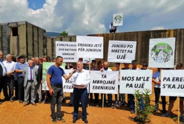 Devijimi i rrjedhës së Erenikut rrezikon Junikun të mbetet pa ujë