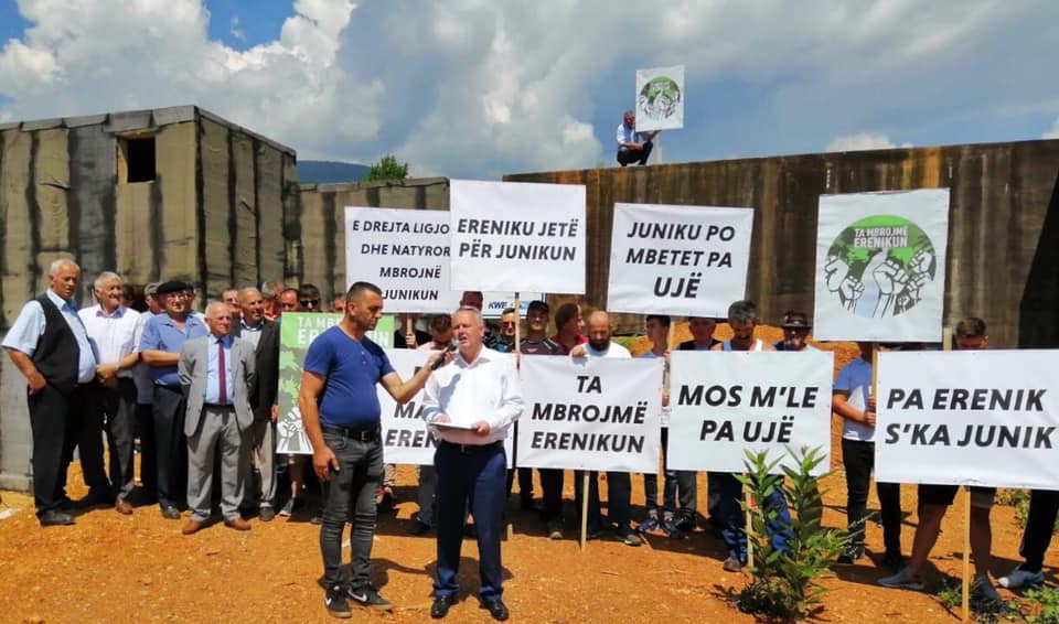 Devijimi i rrjedhës së Erenikut rrezikon Junikun të mbetet pa ujë