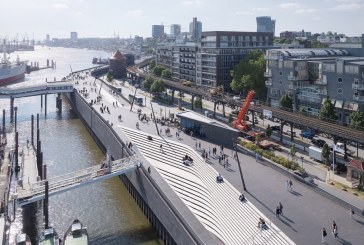 “Zaha Hadid” përfundon projektin kundër përmbytjeve në lumin në Hamburg