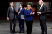 Edi Rama dhe Gent Cakaj, mirëpriten nga Angela Merkel