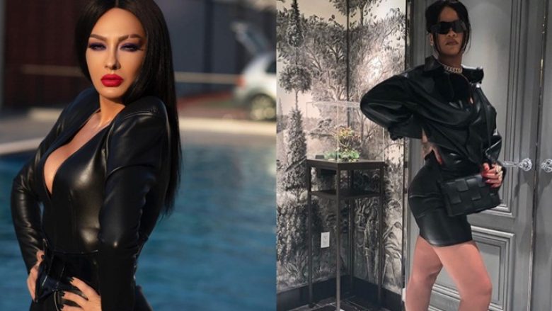 Adelina Ismaili pretendon se kjo veshje e saj është kopjuar nga Rihanna