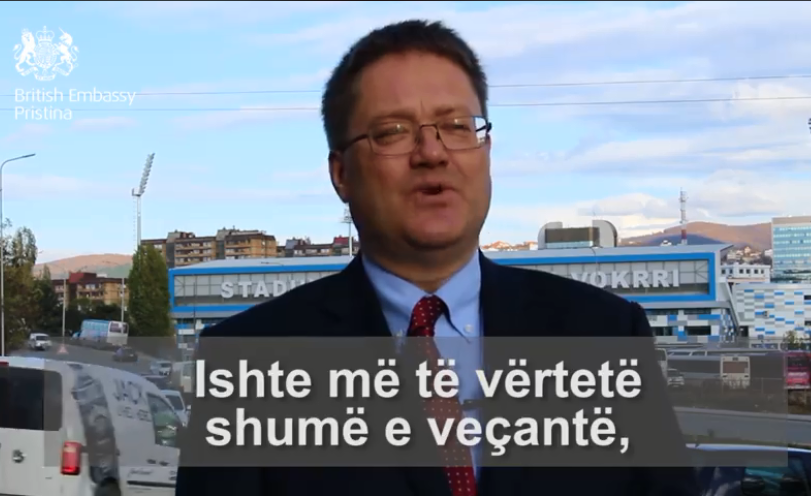 Ambasadori britanik ka disa fjalë për kosovarët