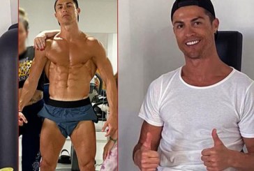 Ronaldo nuk heq dorë nga palestra as në kohën e pandemisë, tregon muskujt në një fotografi me familjen