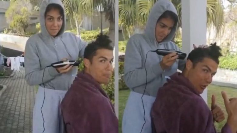 Befason Ronaldo, ja si i gjethë flokët