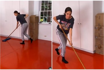 Burri i thotë pastroje garazhën, Emina Çunmulaj në aksion