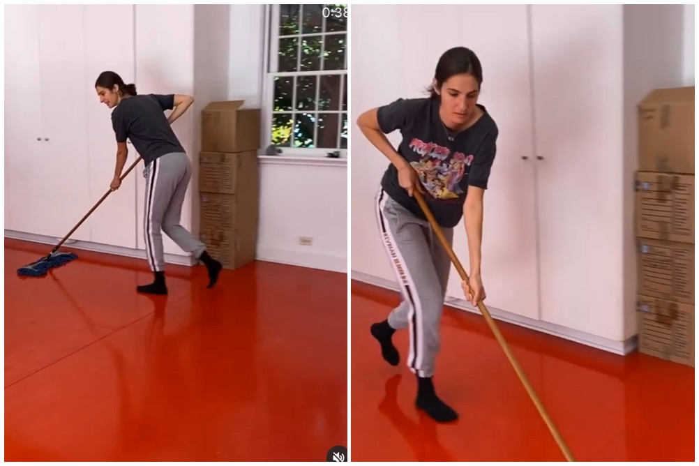 Burri i thotë pastroje garazhën, Emina Çunmulaj në aksion