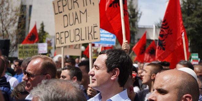 Lëvizja Vetëvendosje proteston ditën e enjte në ora 17:00