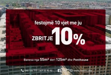 Bëhuni me banesë të re përfitoni 10% zbritje nga “Cima-Construction”