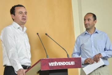 VV: Qeveria Hoti është e mbështetur nga Aleksander Vucici dhe Hashim Thaci, Isa Mustafa, Kadri Veseli, Ramush Haradinaj e Fatmir Limaj.