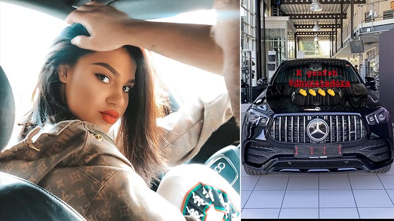 Dhurata Dora e gëzon veten me një veturë luksoze të tipit “Mercedes”