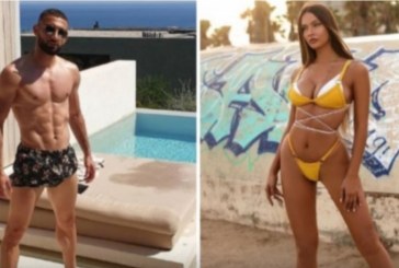 Eros Grezda publikon foto gjysmë i zhveshur, komenti i Oriolës merr vëmendjen