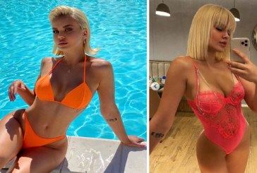 Kejvina e nxehnë Instagramin shfaqet me bikini dhe duke sexi