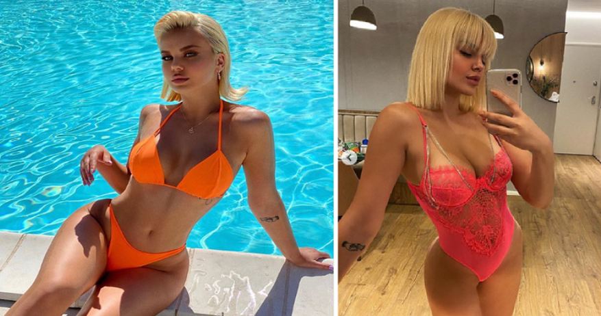 Kejvina e nxehnë Instagramin shfaqet me bikini dhe duke sexi