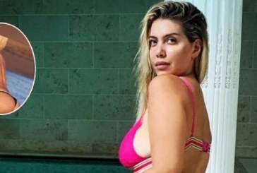 Wanda Nara ‘ngrit’ temperaturat, largon bikinit në pishinë