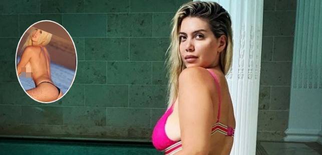 Wanda Nara ‘ngrit’ temperaturat, largon bikinit në pishinë