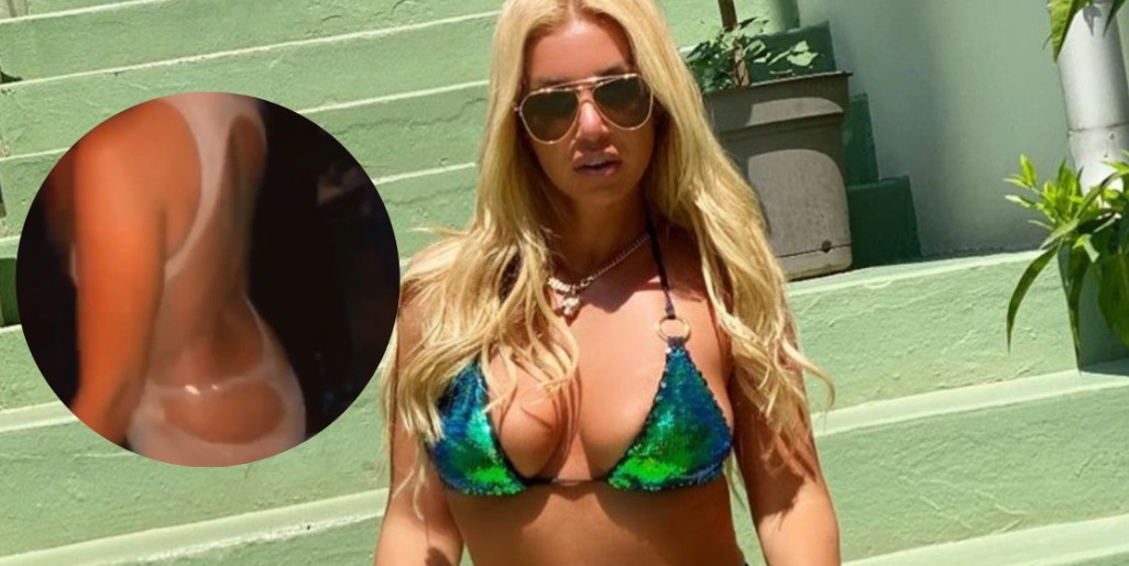Adelina Tahiri publikon videon duke bërë lëvizje provokuese para burrit