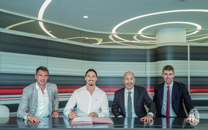Ibrahimovic nënshkruan kontratë një vjeçare me Milanin